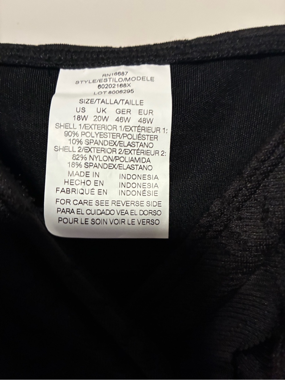 NWT! Plus Size 18W Swim Solutions One-Piece Swimdress - Picture 2 of 3